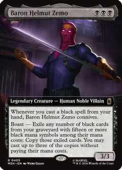 Baron Helmut Zemo (Extended Art) (MSH-405) - Marvel Super Heroes Foil-1