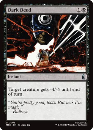 Dark Deed (MSH-093) - Marvel Super Heroes Foil-1