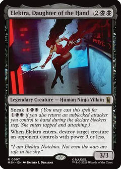 Elektra, Daughter of the Hand (MSH-097) - Marvel Super Heroes Foil-1