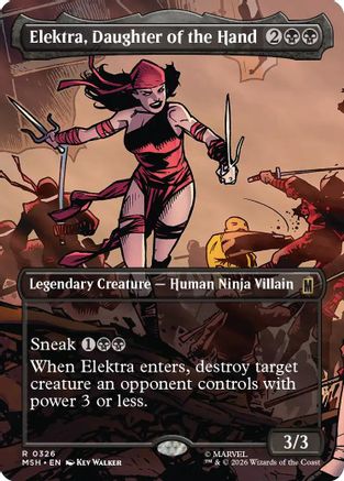 Elektra, Daughter of the Hand (Borderless) (MSH-326) - Marvel Super Heroes-1