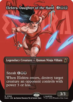 Elektra, Daughter of the Hand (Borderless) (366) (MSH-366) - Marvel Super Heroes-1