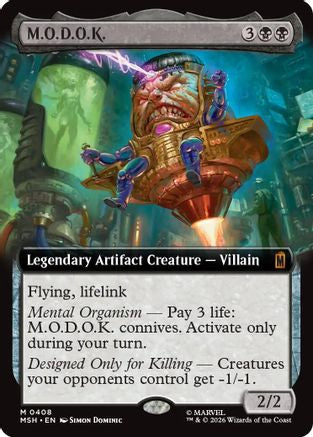 M.O.D.O.K. (Extended Art) (MSH-408) - Marvel Super Heroes Foil-1