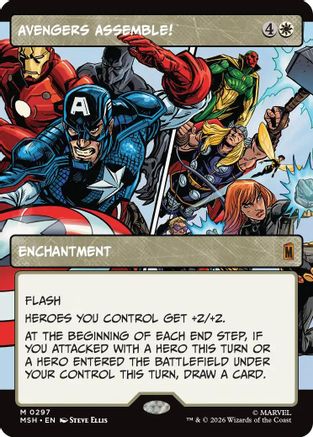 Avengers Assemble! (Borderless) (0297) (MSH-297) - Marvel Super Heroes Foil-1