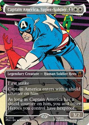 Captain America, Super-Soldier (Borderless) (0316) (MSH-316) - Marvel Super Heroes Foil-1
