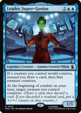 Leader, Super-Genius (MSH-064) - Marvel Super Heroes Foil-1