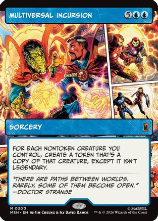 Multiversal Incursion (Borderless) (MSH-300) - Marvel Super Heroes-1