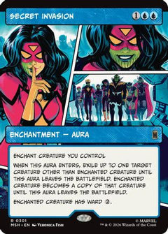 Secret Invasion (Borderless) (MSH-301) - Marvel Super Heroes Foil-1