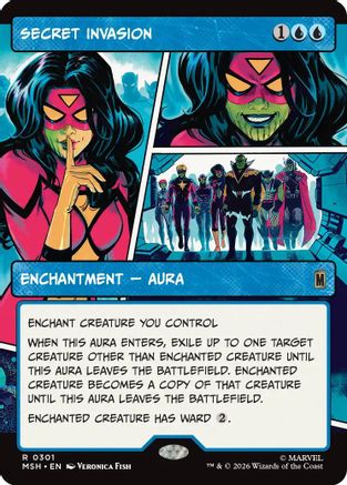 Secret Invasion (Borderless) (MSH-301) - Marvel Super Heroes Foil-1