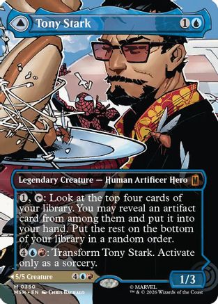 Tony Stark (Borderless) (0350) (MSH-350) - Marvel Super Heroes Foil-1