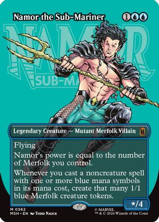 Namor the Sub-Mariner (Borderless) (MSH-362) - Marvel Super Heroes-1