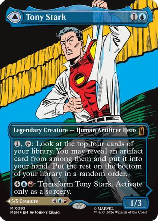 Tony Stark (Borderless) (0392) (MSH-392) - Marvel Super Heroes Foil-1