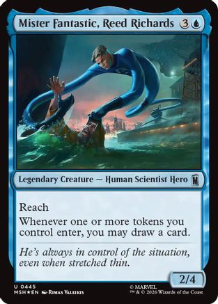 Mister Fantastic, Reed Richards (Surge Foil) (MSH-445) - Marvel Super Heroes Foil-1
