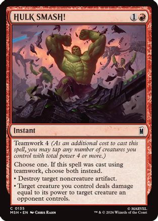 HULK SMASH! (MSH-135) - Marvel Super Heroes Foil-1