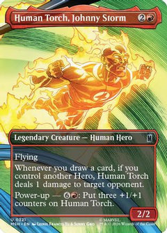 Human Torch, Johnny Storm (Borderless) (MSH-321) - Marvel Super Heroes Foil-1