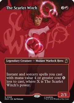 The Scarlet Witch (Borderless) (MSH-368) - Marvel Super Heroes Foil-1