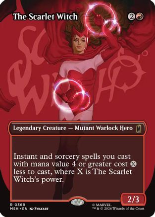 The Scarlet Witch (Borderless) (MSH-368) - Marvel Super Heroes Foil-1