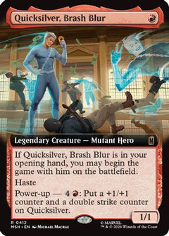 Quicksilver, Brash Blur (Extended Art) (MSH-412) - Marvel Super Heroes-1