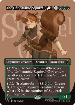 The Unbeatable Squirrel Girl (Borderless) (MSH-371) - Marvel Super Heroes-1