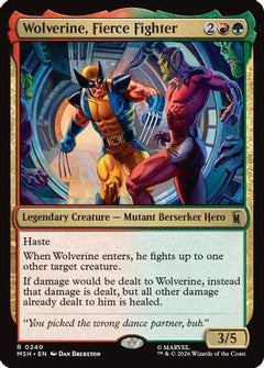 Wolverine, Fierce Fighter (MSH-240) - Marvel Super Heroes Foil-1