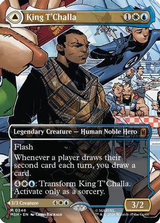 King T'Challa (Borderless) (0346) (MSH-346) - Marvel Super Heroes Foil-1