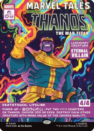 Thanos, The Mad Titan (Borderless) (0400) (MSH-400) - Marvel Super Heroes Foil-1