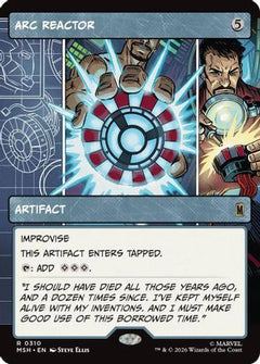 Arc Reactor (Borderless) (MSH-310) - Marvel Super Heroes Foil-1