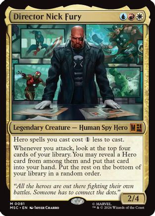 Director Nick Fury (MSC-081) - Commander: Marvel Super Heroes-1