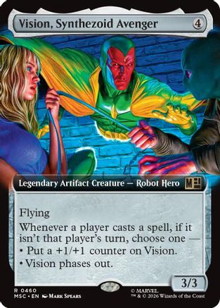 Vision, Synthezoid Avenger (Extended Art) (MSC-460) - Commander: Marvel Super Heroes Foil-1