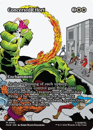 Concerted Effort (Borderless) (MAR-042) - Marvel Universe Eternal-Legal-1