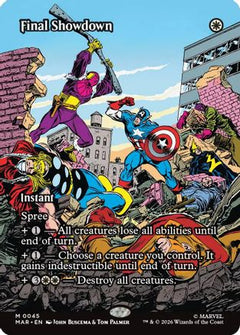 Final Showdown (Borderless) (MAR-045) - Marvel Universe Eternal-Legal Foil-1