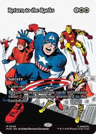 Return to the Ranks (Borderless) (MAR-048) - Marvel Universe Eternal-Legal Foil-1