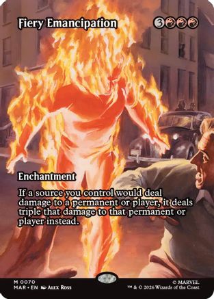 Fiery Emancipation (Borderless) (MAR-070) - Marvel Universe Eternal-Legal-1