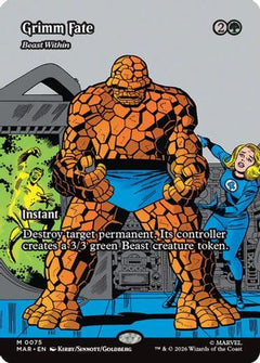 Grimm Fate - Beast Within (Borderless) (MAR-075) - Marvel Universe Eternal-Legal Foil-1