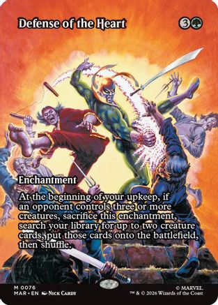 Defense of the Heart (Borderless) (MAR-076) - Marvel Universe Eternal-Legal-1