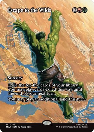 Escape to the Wilds (Borderless) (MAR-089) - Marvel Universe Eternal-Legal-1