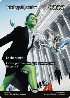 Privileged Position (Borderless) (MAR-092) - Marvel Universe Eternal-Legal Foil-1