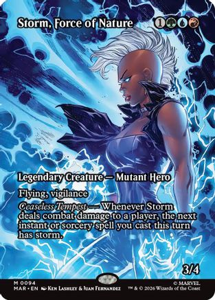 Storm, Force of Nature (Borderless) (MAR-094) - Marvel Universe Eternal-Legal-1