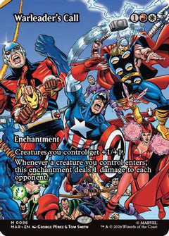 Warleader's Call (Borderless) (MAR-096) - Marvel Universe Eternal-Legal Foil-1