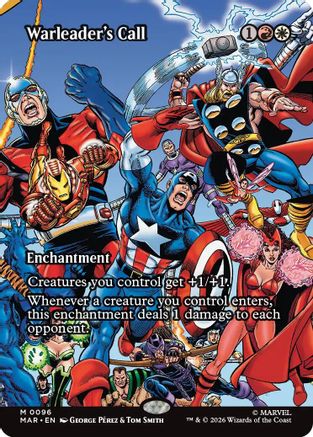 Warleader's Call (Borderless) (MAR-096) - Marvel Universe Eternal-Legal-1