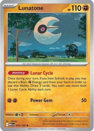 Lunatone 074/132  Deck Exclusives - Rare-1