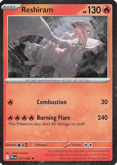 Reshiram 017/094  - Holofoil Blister Exclusives - Rare-1