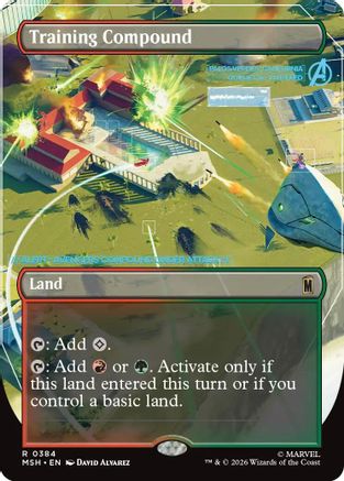 Training Compound (Borderless) (MSH-384) - Marvel Super Heroes Foil-1