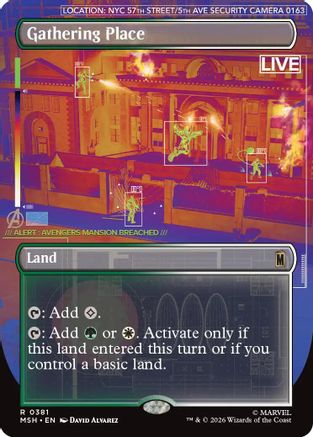 Gathering Place (Borderless) (MSH-381) - Marvel Super Heroes-1