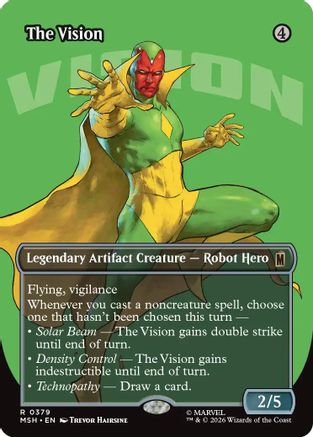 The Vision (Borderless) (MSH-379) - Marvel Super Heroes Foil-1