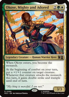 Okoye, Mighty and Adored (Surge Foil) (MSC-089) - Commander: Marvel Super Heroes Foil-1