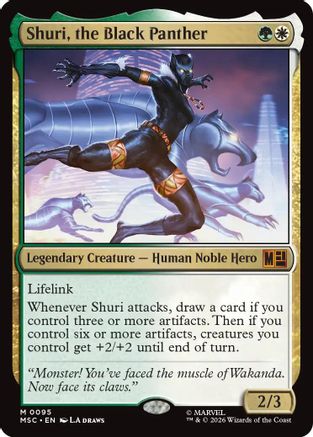 Shuri, the Black Panther (Surge Foil) (MSC-095) - Commander: Marvel Super Heroes Foil-1