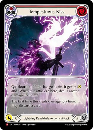 Tempestuous Kiss (Extended Art) (OMN051) - Omens of the Third Age Cold Foil-1