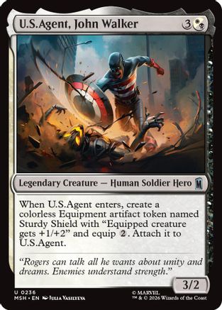 U.S.Agent, John Walker (MSH-236) - Marvel Super Heroes Foil-1