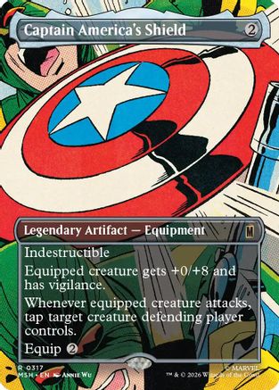 Captain America's Shield (Borderless) (0317) (MSH-317) - Marvel Super Heroes-1