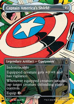 Captain America's Shield (Borderless) (0317) (MSH-317) - Marvel Super Heroes Foil-1